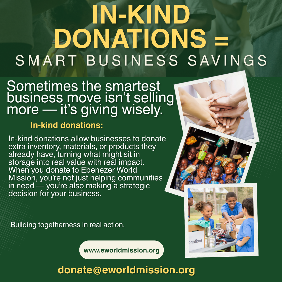 IN-KIND DONATIONS = SMART BUSINESS SAVINGS